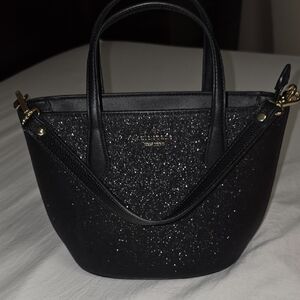 Black Kate Spade Glitter Small Tote Bag